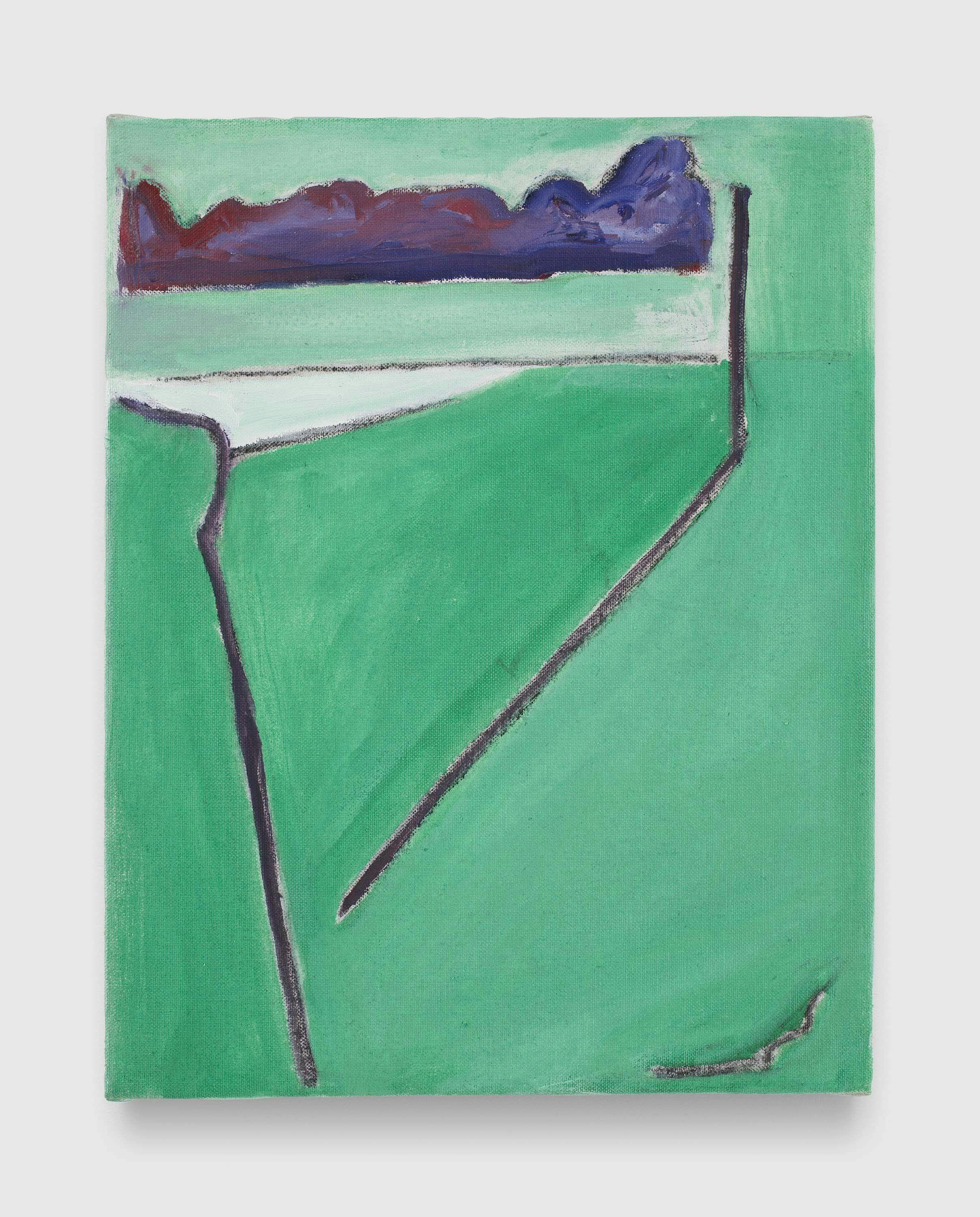 A painting by Raoul De Keyser, titled Edge, dated 2009.